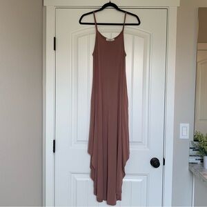 Carly Jean Pink Spaghetti Strap Maxi Dress